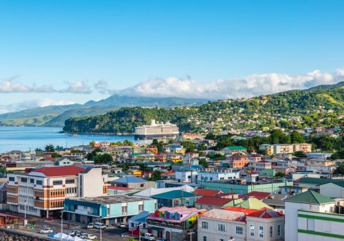 Roseau,,Capital,City,Of,Dominica,,Caribbean.