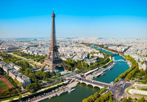 Eiffel,Tower,Or,Tour,Eiffel,Aerial,View,,Is,A,Wrought