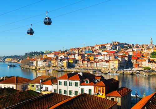 Porto,,Portugal.,Panoramic,View,Of,The,Old,Town,And,Douro