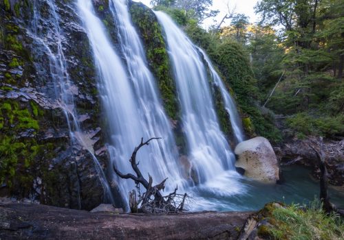 Beautiful,Waterfall,In,Chile,,South,America.